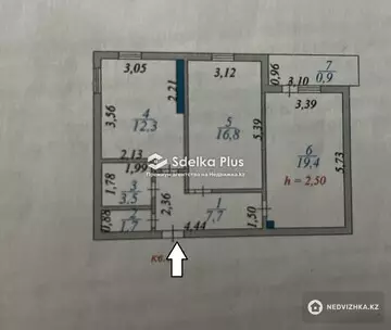 64 м², 2-комнатная квартира, этаж 3 из 9, 64 м², изображение - 17