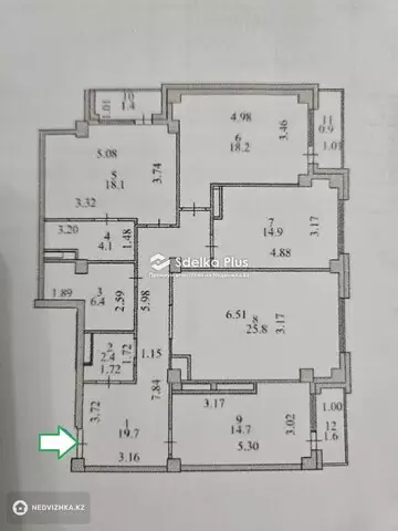 130 м², 4-комнатная квартира, этаж 6 из 25, 130 м², изображение - 10