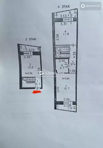 70 м², 2-комнатная квартира, этаж 2 из 4, 70 м², изображение - 14