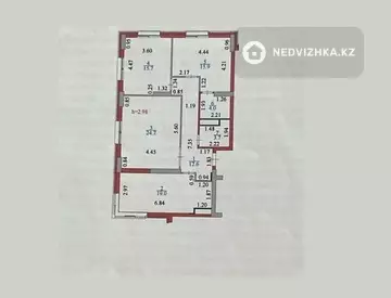 95.6 м², 3-комнатная квартира, этаж 12 из 14, 96 м², изображение - 2