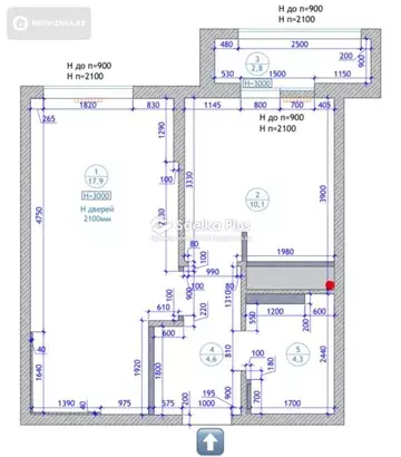 39.3 м², 1-комнатная квартира, этаж 10 из 12, 39 м², изображение - 15