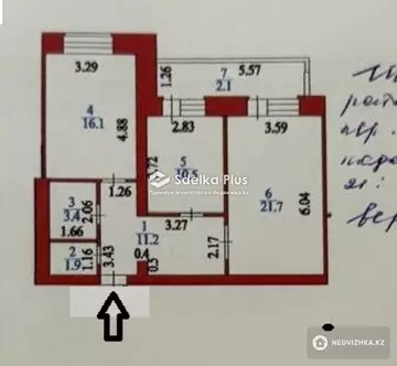 67 м², 2-комнатная квартира, этаж 4 из 10, 67 м², изображение - 13