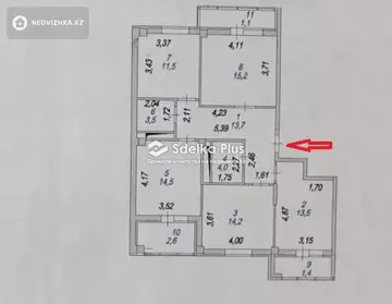 96 м², 4-комнатная квартира, этаж 12 из 12, 96 м², изображение - 29