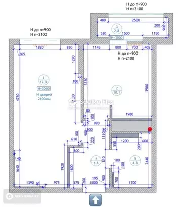 39 м², 1-комнатная квартира, этаж 6 из 9, 39 м², изображение - 12