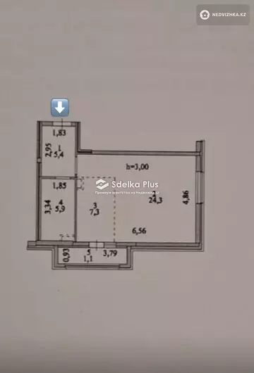 44 м², 2-комнатная квартира, этаж 2 из 15, 44 м², изображение - 11