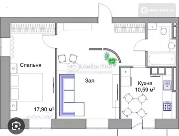 52 м², 2-комнатная квартира, этаж 7 из 9, 52 м², изображение - 21