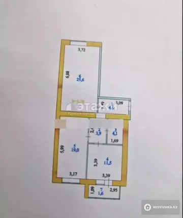 70.3 м², 2-комнатная квартира, этаж 8 из 9, 70 м², изображение - 15