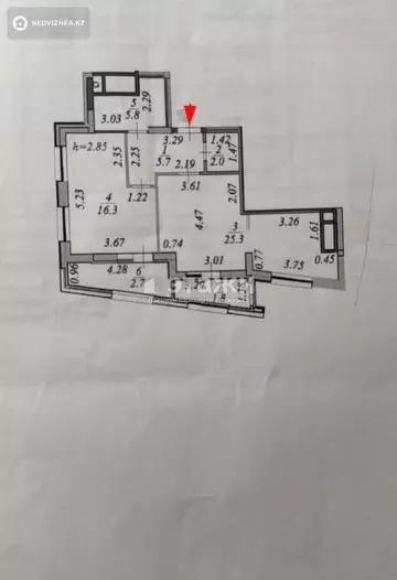60 м², 2-комнатная квартира, этаж 17 из 21, 60 м², изображение - 5