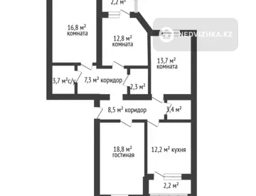 102 м², 4-комнатная квартира, этаж 1 из 5, 102 м², изображение - 15
