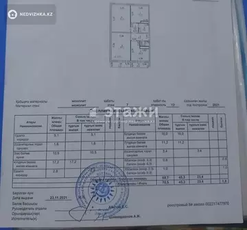 70.5 м², 3-комнатная квартира, этаж 7 из 12, 70 м², изображение - 37