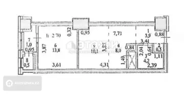 42 м², 1-комнатная квартира, этаж 12 из 34, 42 м², изображение - 7