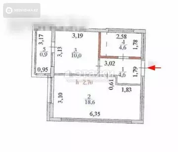 38.7 м², 1-комнатная квартира, этаж 4 из 11, 39 м², изображение - 5