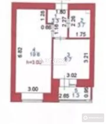 38 м², 1-комнатная квартира, этаж 4 из 9, 38 м², изображение - 22