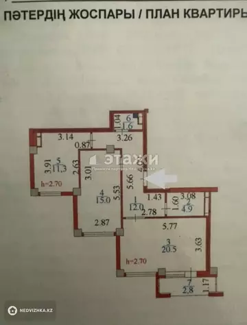 68.1 м², 2-комнатная квартира, этаж 2 из 5, 68 м², изображение - 9