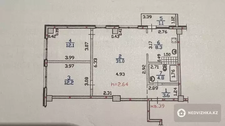 78.5 м², 3-комнатная квартира, этаж 4 из 6, 78 м², изображение - 1