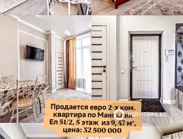 0 м², 2-комнатная квартира, этаж 1 из 3, изображение - 8