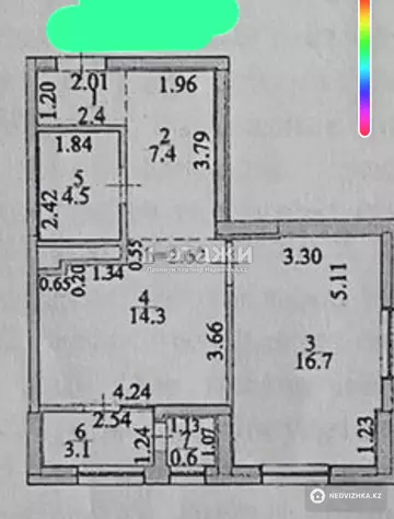 50 м², 2-комнатная квартира, этаж 10 из 21, 50 м², изображение - 12