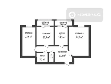 110.4 м², 3-комнатная квартира, этаж 5 из 6, 110 м², изображение - 9