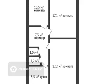 62 м², 3-комнатная квартира, этаж 4 из 5, 62 м², изображение - 18