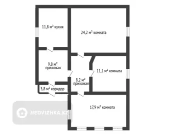 80 м², 4-комнатный дом, 4 соток, 80 м², изображение - 19