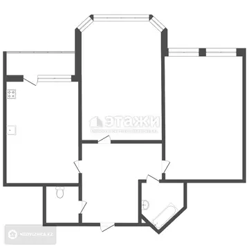 59 м², 2-комнатная квартира, этаж 9 из 12, 59 м², изображение - 10