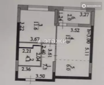 43 м², 2-комнатная квартира, этаж 3 из 12, 43 м², изображение - 14
