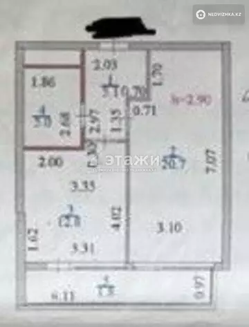 1-комнатная квартира, этаж 5 из 18, 46 м²