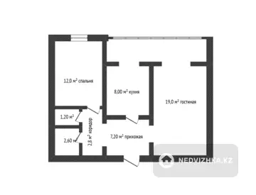 50 м², 2-комнатная квартира, этаж 9 из 10, 50 м², изображение - 21