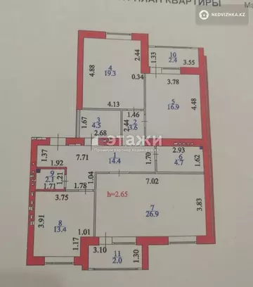 112 м², 3-комнатная квартира, этаж 3 из 6, 112 м², изображение - 6
