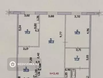 130 м², 3-комнатная квартира, этаж 3 из 6, 130 м², на длительный срок, изображение - 11