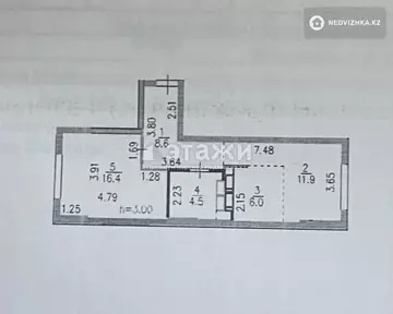 48 м², 2-комнатная квартира, этаж 10 из 17, 48 м², изображение - 23