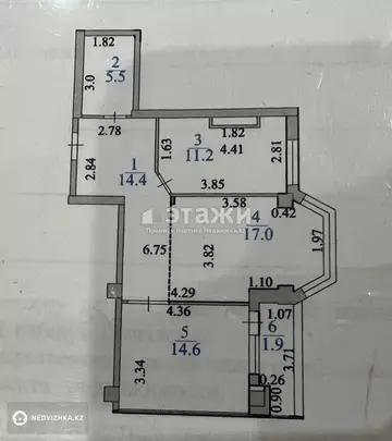 64.6 м², 2-комнатная квартира, этаж 9 из 12, 65 м², изображение - 8