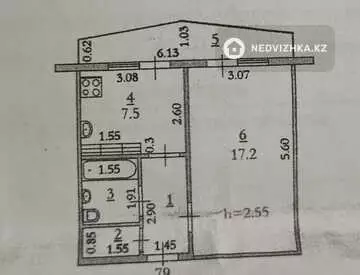 34.7 м², 1-комнатная квартира, этаж 2 из 5, 35 м², изображение - 6