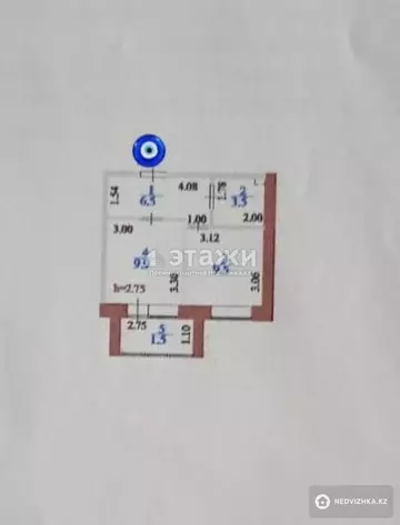 30.9 м², 1-комнатная квартира, этаж 1 из 9, 31 м², изображение - 4