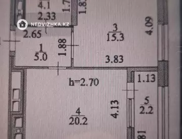 2-комнатная квартира, этаж 4 из 22, 47 м²