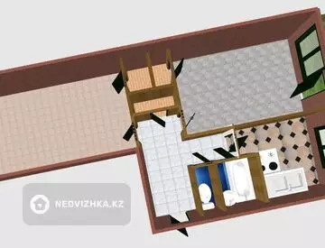 2-комнатная квартира, этаж 3 из 5, 48 м²