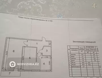 44 м², 1-комнатная квартира, этаж 3 из 9, 44 м², изображение - 17