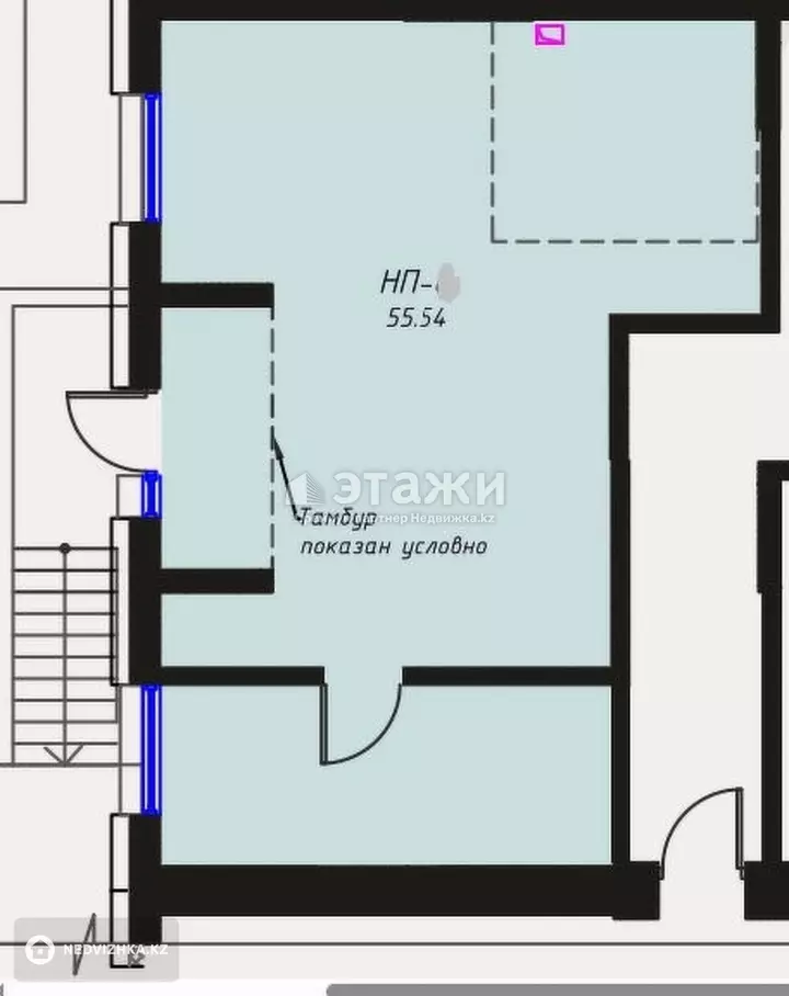 55.54 м², Офисное помещение, 9 этажей, 56 м², изображение - 1