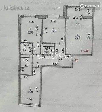 90 м², 3-комнатная квартира, этаж 8 из 16, 90 м², изображение - 5
