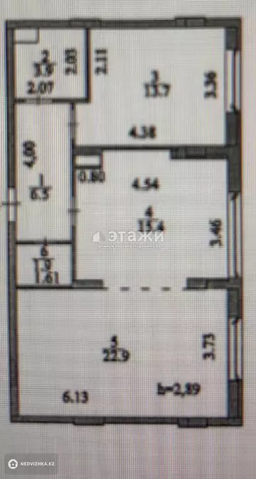 64.3 м², 2-комнатная квартира, этаж 5 из 10, 64 м², изображение - 3