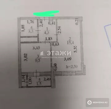 36 м², 1-комнатная квартира, этаж 6 из 12, 36 м², изображение - 5