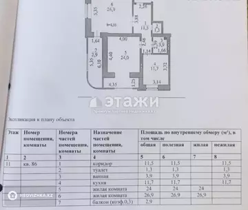 79.3 м², 2-комнатная квартира, этаж 11 из 12, 79 м², изображение - 23