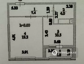 42.9 м², 1-комнатная квартира, этаж 6 из 9, 43 м², изображение - 11
