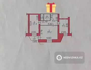 54 м², 2-комнатная квартира, этаж 12 из 13, 54 м², изображение - 20