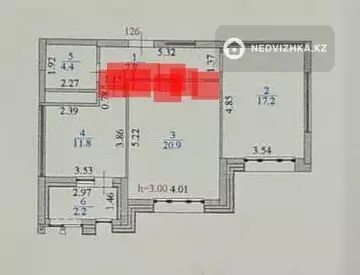 64 м², 2-комнатная квартира, этаж 10 из 16, 64 м², изображение - 20