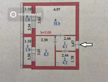 1-комнатная квартира, этаж 5 из 9, 39 м²