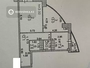 2-комнатная квартира, этаж 17 из 19, 58 м²