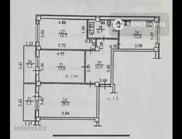 84 м², 3-комнатная квартира, этаж 4 из 5, 84 м², изображение - 11