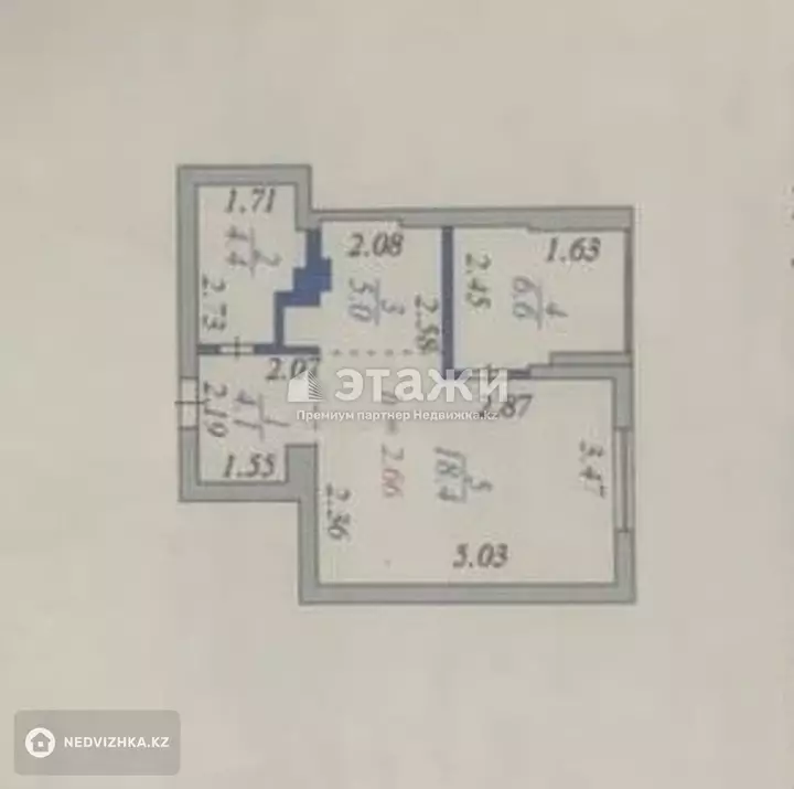 39 м², 2-комнатная квартира, этаж 10 из 18, 39 м², изображение - 1