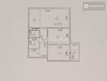 61.4 м², 3-комнатная квартира, этаж 2 из 12, 61 м², изображение - 6